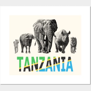 Tanzania Wildlife Big Five Safari for Tanzania Fans Posters and Art